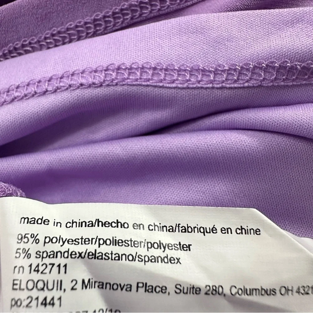 Eloquii Front Twist Cut Out Dress Lilac Size 22 NEW WITH TAGS